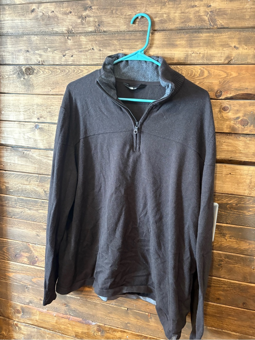 The North Face Men's Brown Half-Zip Pullover Sweater Shirt Outdoors XXL